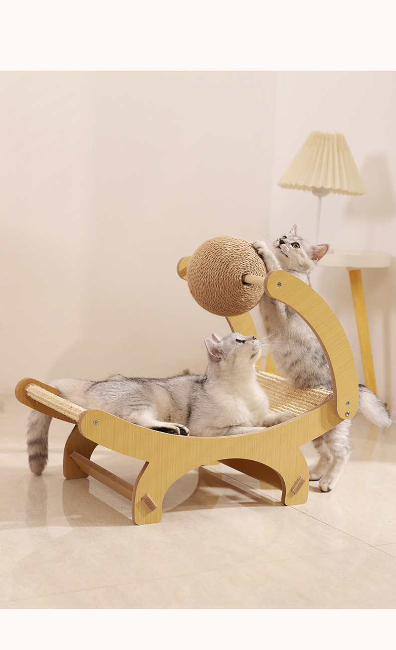 Cat Tree with Integrated Space Capsule Cat Bed detail 19