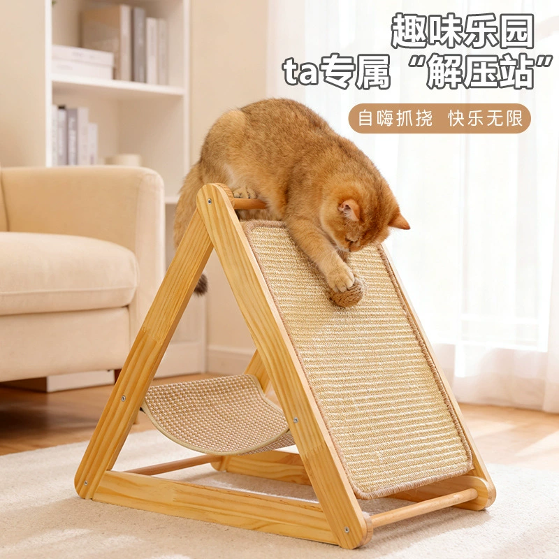 Cat Scratcher Board and Cat Bed Integrated