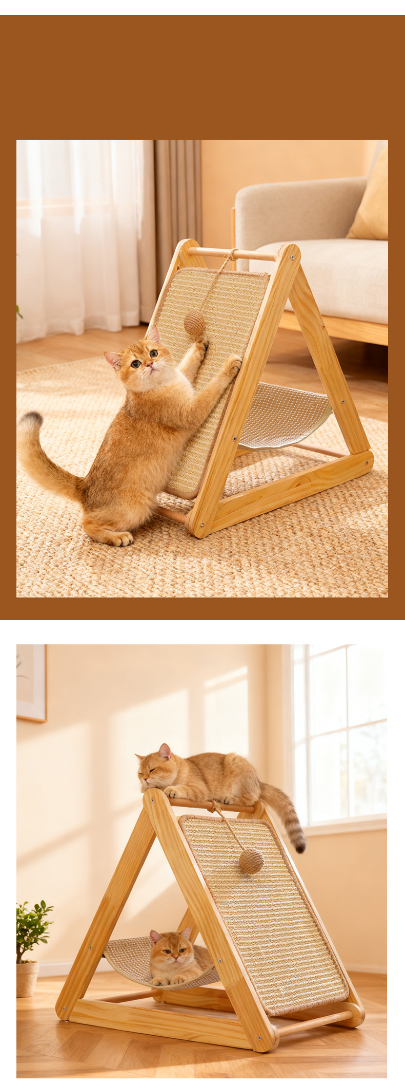 Cat Scratcher Board and Cat Bed Integrated detail 17