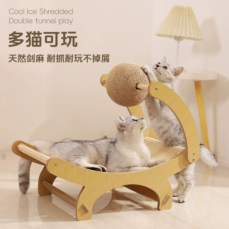 Cat Tree with Integrated Space Capsule Cat Bed